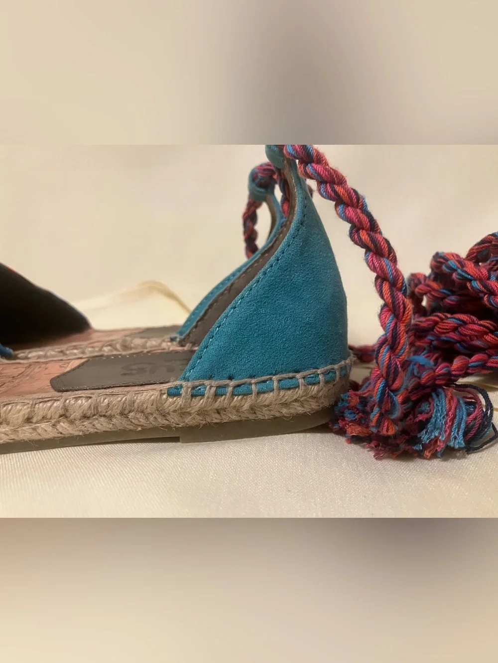 Circus Sam Edelman Lenora Women's Braid Ankle Strap Espadrilles Sandals Size 6.5